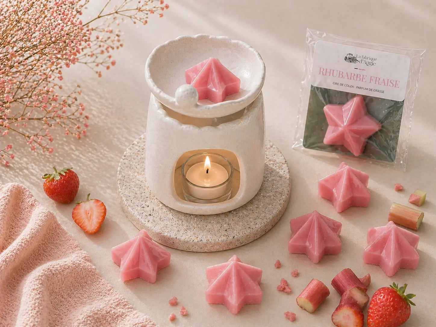 Fondant Rhubarbe Fraise La Fabrique d'Angie