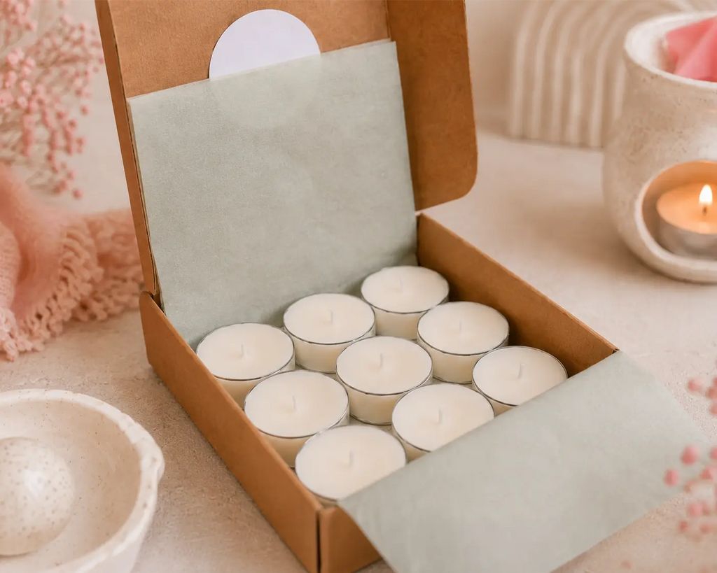 Boite de 9 Bougies chauffe-plats non parfumés La Fabrique d'Angie